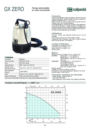 Pompe de canalizare Calpeda GQS 40-9