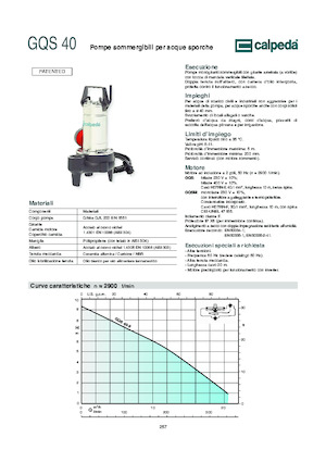 Pompe de canalizare Calpeda GQV 50-8