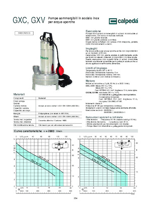Pompe de canalizare Calpeda GXV 40-9