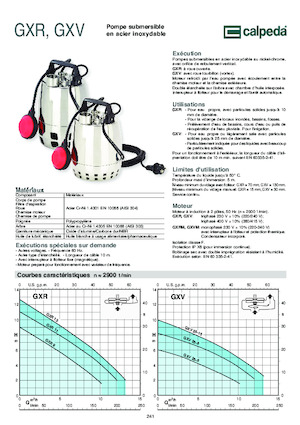 Pompe de canalizare Calpeda GXVM 25-10