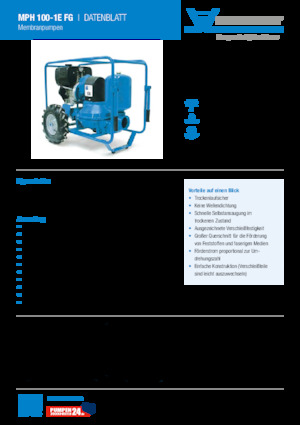 Pompe de canalizare Heide-Pumpen MPH 100-1E FG