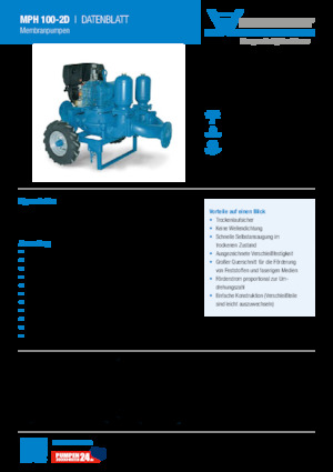 Pompe de canalizare Heide-Pumpen MPH 100-2D