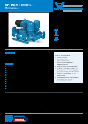 Pompe de canalizare Heide-Pumpen MPH 150-2D