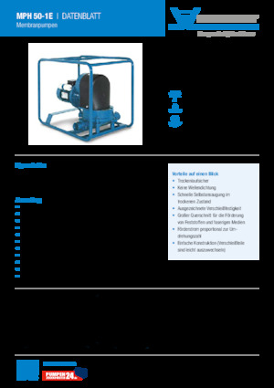 Pompe de canalizare Heide-Pumpen MPH 50-1E