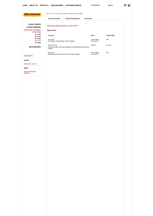 Mașini de tocat Husmann HL II 1617 HL