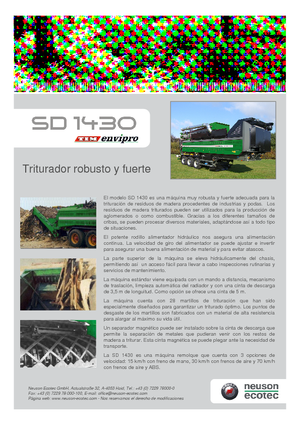 Mașini de tocat Neuson-Ecotec SD 1430