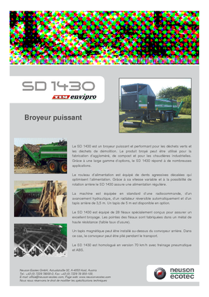 Mașini de tocat Neuson-Ecotec SD 1430