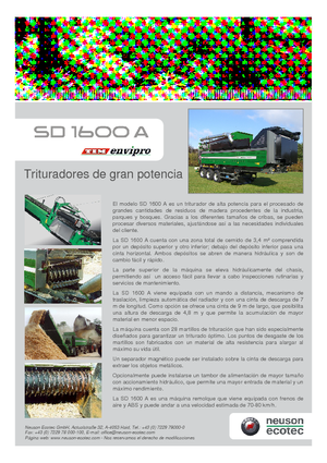 Mașini de tocat Neuson-Ecotec SD 1600 A