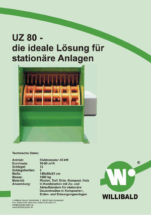 Mașini de tocat Willibald UZ 80
