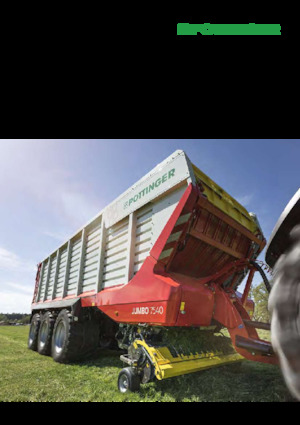 Remorci cu tocător pentru siloz Pöttinger Jumbo 7400
