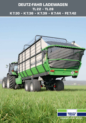 Remorci cu tocător pentru siloz DEUTZ-FAHR K 7.39