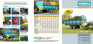 Remorci cu tocător pentru siloz Mengele LW 537