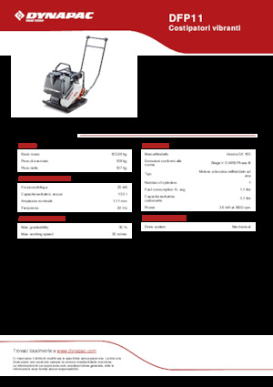 Plăci vibratoare cu o singură direcție Dynapac DFP11