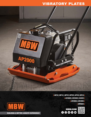 Plăci vibratoare cu o singură direcție M-B-W GP 5800