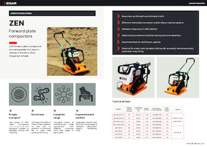 Plăci vibratoare cu o singură direcție Enar ZEN20 CDHV
