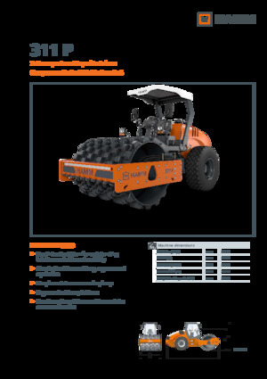 Cilindri compactori cu un singur tambur Hamm 311 P