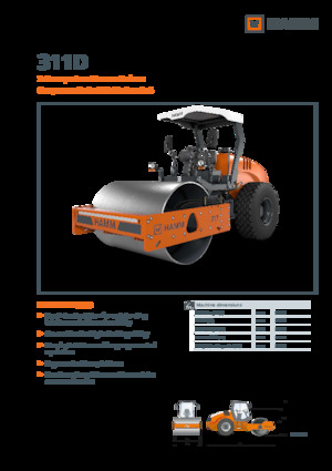 Cilindri compactori cu un singur tambur Hamm 311D
