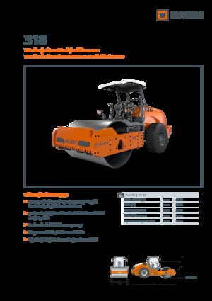 Cilindri compactori cu un singur tambur Hamm 318