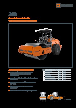 Cilindri compactori cu un singur tambur Hamm 318