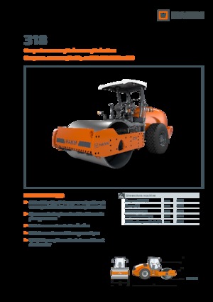 Cilindri compactori cu un singur tambur Hamm 318