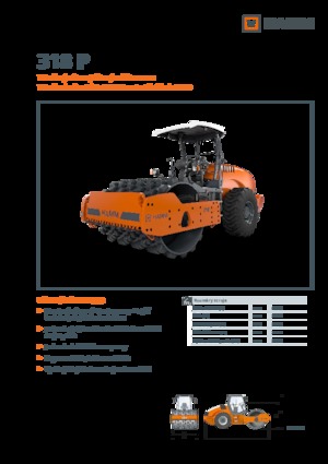 Cilindri compactori cu un singur tambur Hamm 318 P