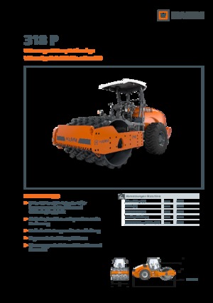 Cilindri compactori cu un singur tambur Hamm 318 P
