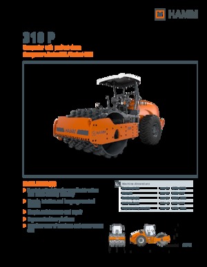 Cilindri compactori cu un singur tambur Hamm 318 P