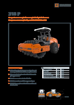 Cilindri compactori cu un singur tambur Hamm 318 P
