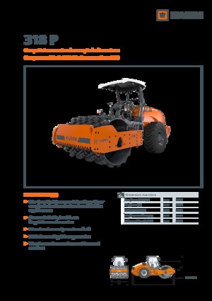 Cilindri compactori cu un singur tambur Hamm 318 P