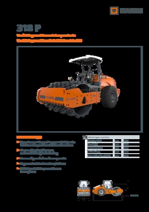 Cilindri compactori cu un singur tambur Hamm 318 P