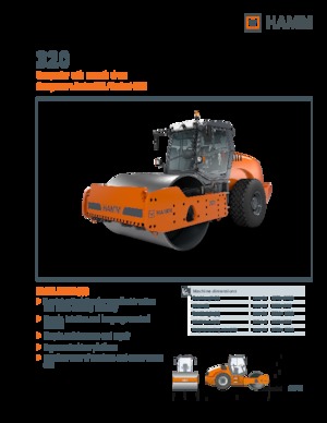 Cilindri compactori cu un singur tambur Hamm 320