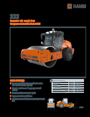 Cilindri compactori cu un singur tambur Hamm 322