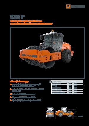 Cilindri compactori cu un singur tambur Hamm 322 P