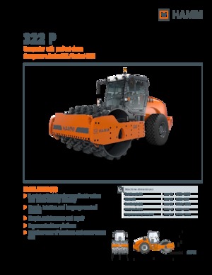 Cilindri compactori cu un singur tambur Hamm 322 P