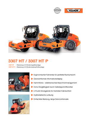 Cilindri compactori cu un singur tambur Hamm 3307 HT-P