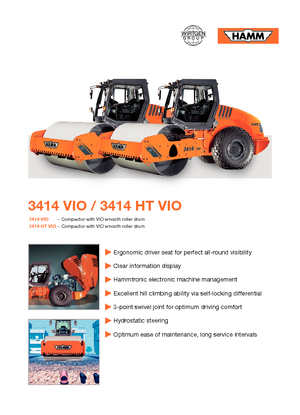 Cilindri compactori cu un singur tambur Hamm 3307 HT-VIO