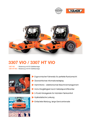 Cilindri compactori cu un singur tambur Hamm 3307 HT-VIO