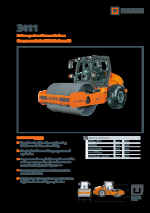 Cilindri compactori cu un singur tambur Hamm 3411