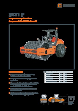 Cilindri compactori cu un singur tambur Hamm 3411 P