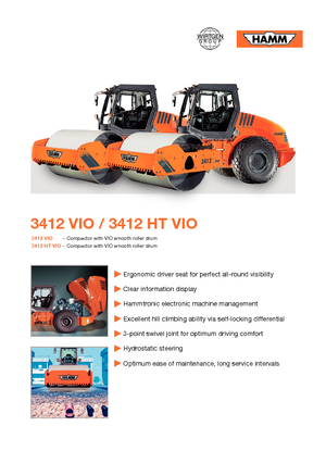 Cilindri compactori cu un singur tambur Hamm 3412 HT-VIO