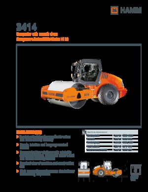 Cilindri compactori cu un singur tambur Hamm 3414