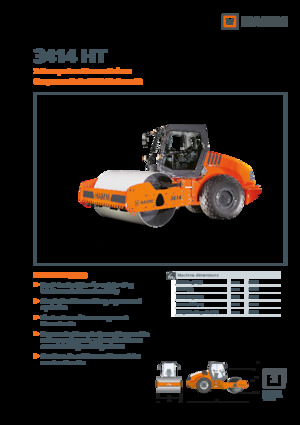 Cilindri compactori cu un singur tambur Hamm 3414 HT