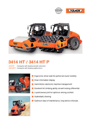 Cilindri compactori cu un singur tambur Hamm 3414 HT-V
