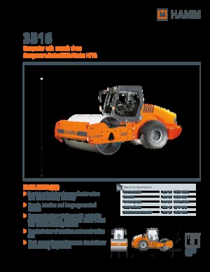 Cilindri compactori cu un singur tambur Hamm 3516