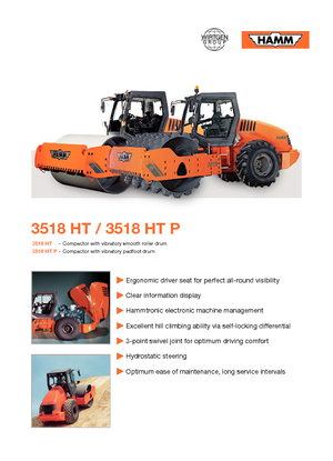Cilindri compactori cu un singur tambur Hamm 3518 HT-V
