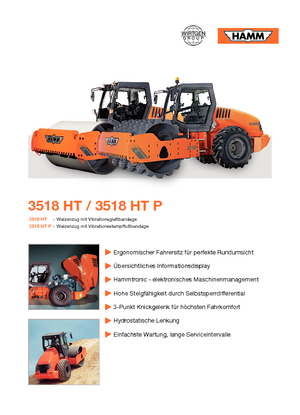 Cilindri compactori cu un singur tambur Hamm 3518 HT-V