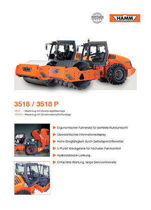Cilindri compactori cu un singur tambur Hamm 3518 P