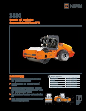 Cilindri compactori cu un singur tambur Hamm 3520