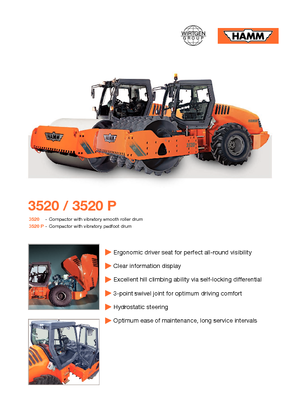 Cilindri compactori cu un singur tambur Hamm 3520 V