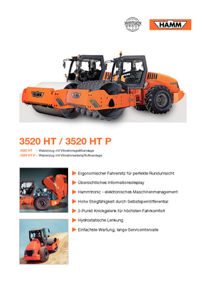 Cilindri compactori cu un singur tambur Hamm 3520 HT-P